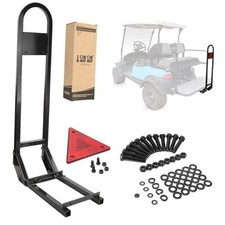 Universal Golf Cart Rear Safety Grab Bar w/Triangle triangle reflector added