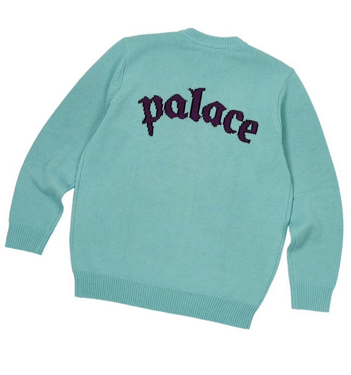 Palace x Spitfire Wool Blend Knit Sweater in Light Blue Men’s Size XL 2023