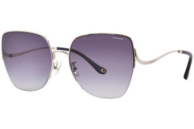 Coach Cl904 HC7156D 90053C Sunglasses Women's Light Gold/Grey Gradient 60mm