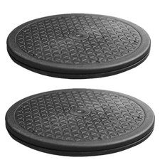 2 Pack 12 Inch Heavy Duty Rotating Stand, 360 Rotation Lazy Susan with Steel ...