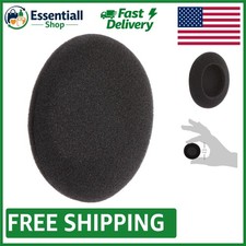 Comfortable 2" Headphone Ear Pad Covers - 3 Pairs of Lightweight Black Foam