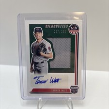 2022 Stars and Stripes Tanner Witt Collegiate Silhouettes Auto Jersey 237/250