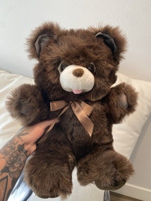 VINTAGE Lemonwood Asia Brown Teddy Bear Plush Stuffed Animal Toy 13  Fluffy