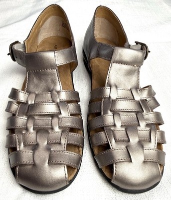 ARRAY   Size 11 N    PEWTER    'Aruba'  Leather Fisherman's Sandals    #1036841