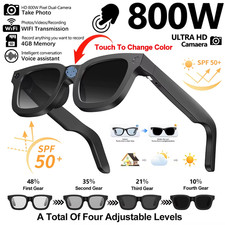 2026 Smart Glasses HD Photo Video Openai Record Translation Touch Photochromic L