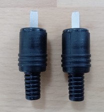2 pin DIN Plug Speaker and HiFi Connector Screw Terminals Strain [2 Pack]