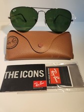 Ray-Ban Aviator Gunmetal Frame RB3025 Green Classic lenses 58mm