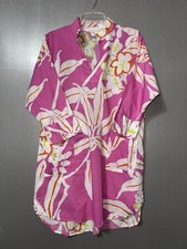 Natori 100 Cotton Lounge Sleep-shirt Pink Sz M Nightgown Luxury Nightshirt