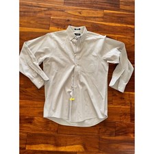 CHAPS Classic Fit Twill Wrinkle Free Button Down Shirt Men Sz 15-15 1/2 32/33