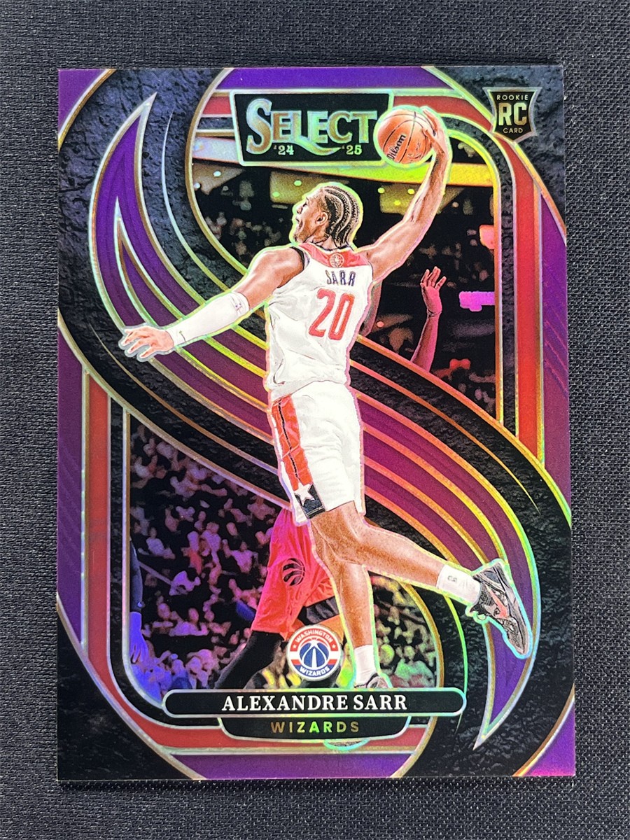 2024-25 Panini Select Alexandre Sarr #185 Premier Level RC Rookie Purple /99