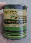 Vintage Tower For Power Motor Oil Can Coin Bank Advertising