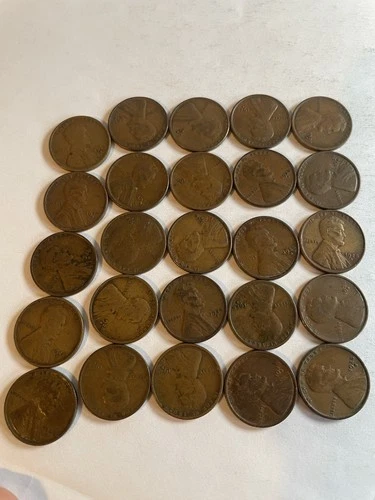 Roll 1928 S Lincoln Wheat Cents Penny Good or Better Condition 50 Coins