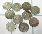Ten 1/10 oz .999 SILVER Walking Liberty Rounds Coins Bullion - BINo