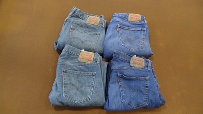 4 pairs of Levi's 559 and 505 Jeans Men's 34/32 Excellent Condition Pre-owned