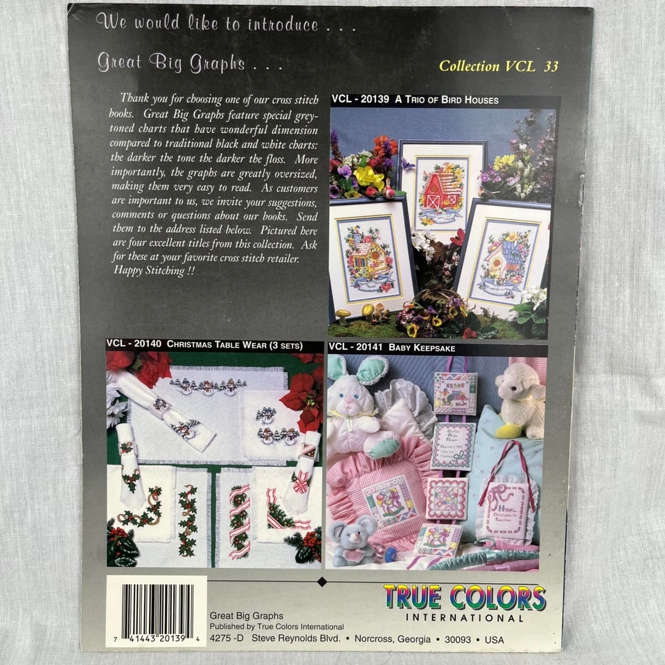 A Trio of Birdhouses Cross Stitch Pattern Great Big Graphs VCL 20139 - Image 3 of 4