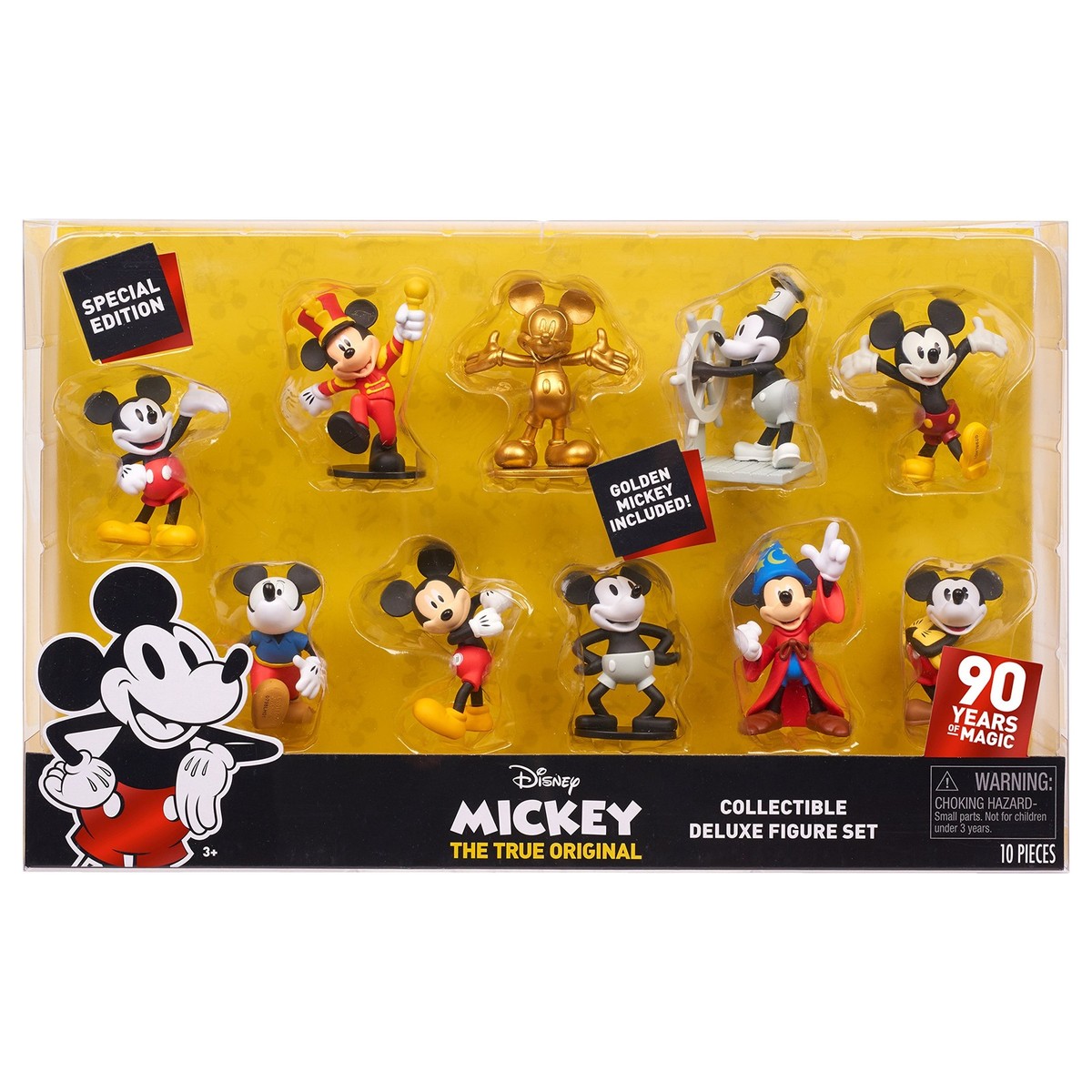 Mickey Mouse 90th Anniversary 10-Piece Collectible Figure Set Kids