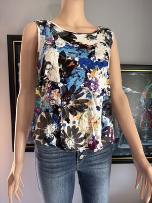 Simply Vera Vera Wang Women s Sleeveless Top Size Petite Large - READ