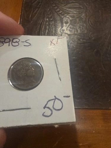 1898 S 10c Barber Silver Dime VF / XF San Francisco Key Date Coin