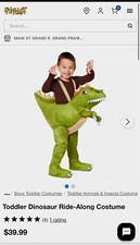 Spirit Toddler Dinosaur Ride-On Costume Complete Outfit