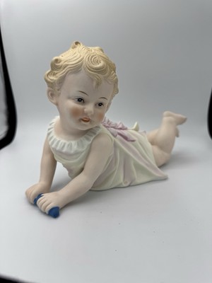 VINTAGE ANDREA SADEK PIANO BABY FIGURINE 10  LONG GERMANY/JAPAN 23/542