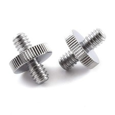 2 PCS 1/420 Male To 1/420 Male Thread Camera Tripod Screw Adapter Converter