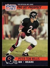 Peter Tom Willis 1990 Pro Set #728 RC Rookie Chicago Bears Florida State