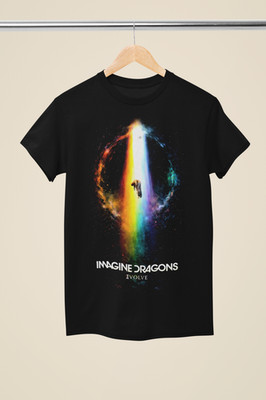 Official Imagine Dragons T-Shirt Schwarz Unisex Classic Rock Metal Tee Neu (AL04)