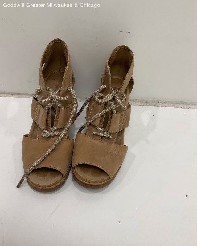 Sorel Women's Joanie Lace-Up Leather Open-Toe Sandals Size 7.5