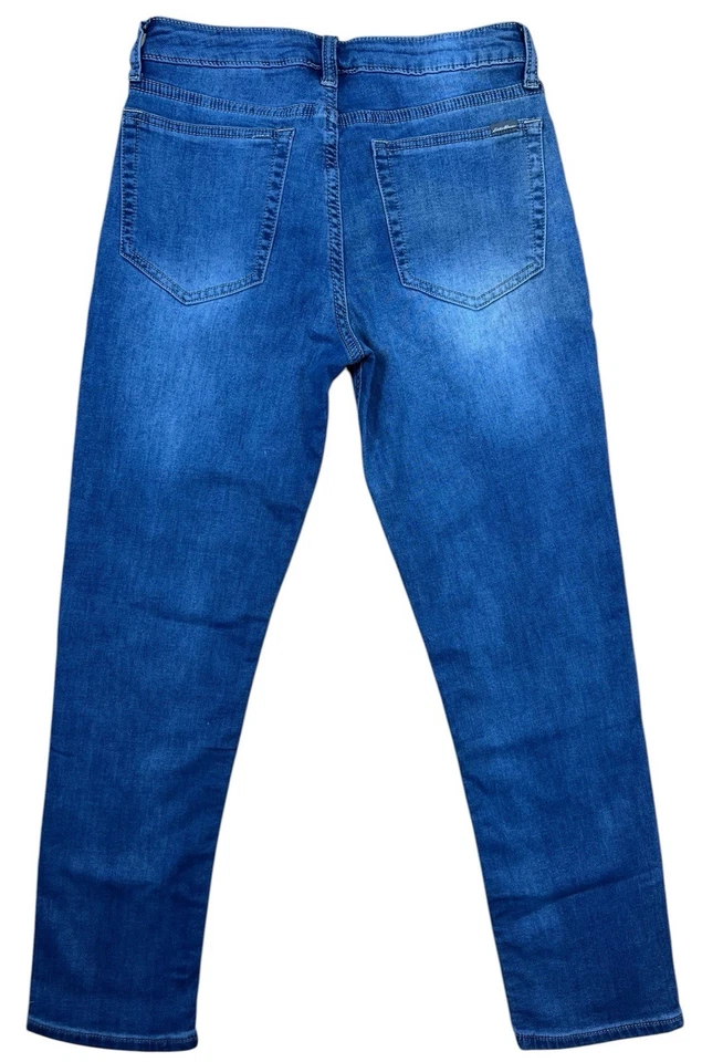 Pantalones de mezclilla elásticos azules calce relajado Eddie Bauer Kids 12 nuevos con etiquetas Foto 3 de 3