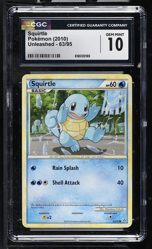 Squirtle graded CGC 10 for sale on eBay