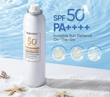 1 Bottle SKINTIFIC Sunscreen SPF50 PA   All Day Light Face Spray Free Shipping