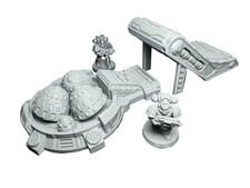 28mm  Sci Fi Industrial Scatter Terrain Grinding Pit for Wargaming RPG