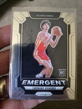 2024-25 Panini Prizm Emergent Base #6 Zaccharie Risacher Rookie Atlanta Hawks
