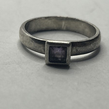 Amethyst Ring Size 6 Sterling Silver, 925