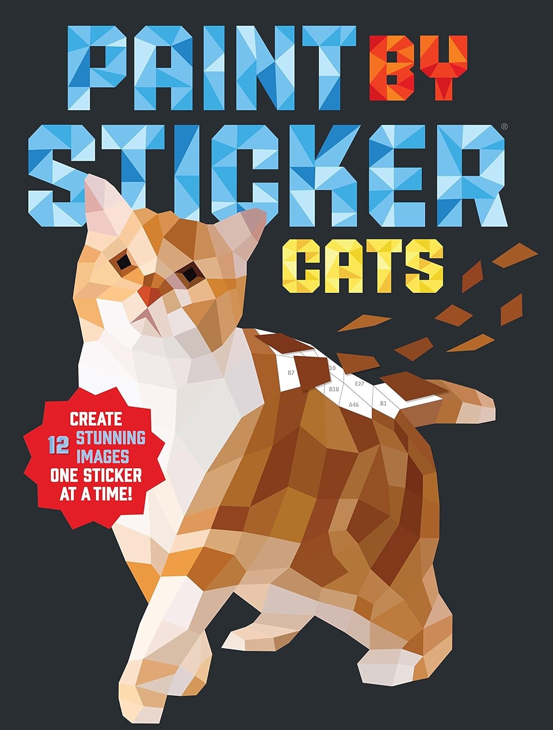 Paint By Sticker: Cats : Create 12 Stunning Images One Sticker At A Time! Workman Publishing - Image 5