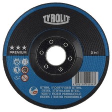 10x Tyrolit Schruppscheibe 125x4x22,23 mm A30Q PREMIUM Stahl/Inox