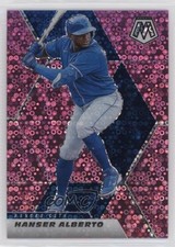 2021 Panini Mosaic Quick Pitch Pink Mosaic Prizm 1/20 Hanser Alberto #55 2t9