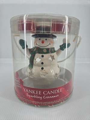 Yankee Candle Sparkling Cinnamon Snowman in Display Container (See Description)