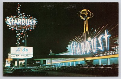 Stardust Las Vegas Nevada Postcard Kim Sister Billboard