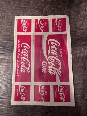 Vintage Coca-Cola Stickers In Different Languages 
