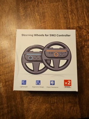 2 Steering Wheels for Nintendo Switch 2 Joycons New In Packaging Never Used