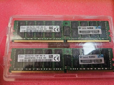 SKhynix 16GB×2＝32GB PC4-2133P Lot of 2 (32GB total) x SK Hynix 16GB 2Rx4 PC4-2133P-RA0-10 ECC