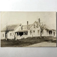 RPPC Melvin Village New Hampshire Postcard c1912 Historic NH House Old Residence