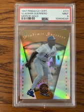 1997 Pinnacle Certified #111 Vladimir Guerrero Rookie Mirror Gold PSA 9 Mint