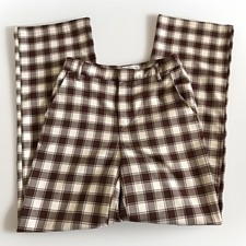 Urban Outfitters Check Plaid Trousers Size 0 Women’s Pants Brown