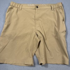 Wrangler ATG All Terrain Gear Cargo Shorts Men's Size 42 Nylon Stretch BROWN TAN