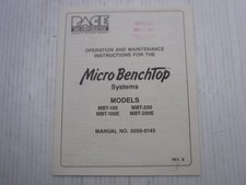 Istruzioni Pace Incorporated MBT-100 / MBT-200 / MBT-100E / MBT-200E