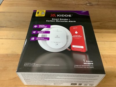 Kidde Smart Smoke + Carbon Monoxide Alarm Hardwired Wi-Fi App 30CUAR-W