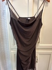 Brown Lycra Mini Dress size M