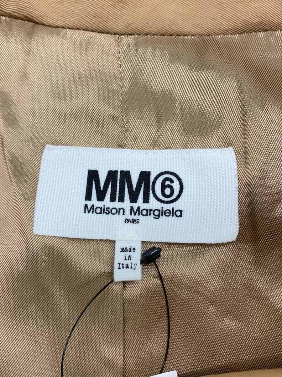 ALTRA MM6 altro cappotto 36 nylon cammello tinta unita S52AH0043 S53087